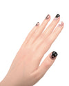 Nail art character gatto con decorazioni multiple fatte a mano, ideali per eventi creativi