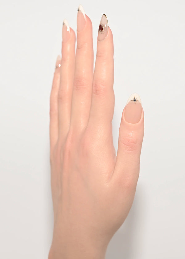 Set Segreti del Cuore unghie finte handmade riutilizzabili - Italian brand press-on nails romantic artigianali