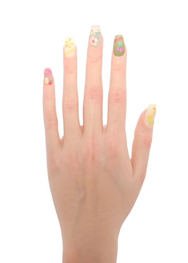 Fiori di Fortuna unghie finte gel handmade portafortuna - Italian design press-on nails lucky artigianali