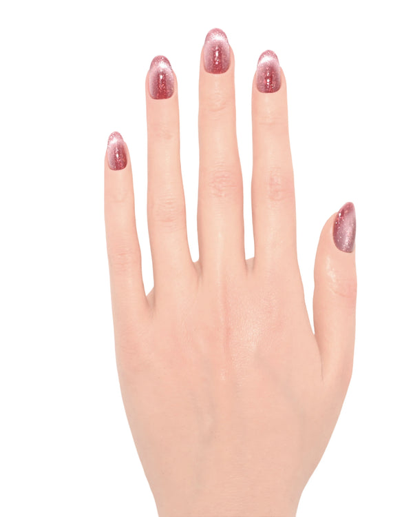 Metamorfosi Rosa unghie finte gel handmade rosa - Italian design press-on nails romantic artigianali