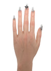 Croce Divina unghie finte gel handmade croce - Italian design press-on nails spiritual artigianali