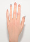 Petalo Perlato unghie finte gel handmade perle - Italian design press-on nails floreale artigianali
