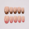 Unghie finte Leopard handmade elegante indossate - Italian design press-on nails chic artigianali