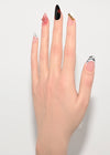 Unghie finte Zebrato handmade fashion indossate - Italian design press-on nails incantesimo artigianali